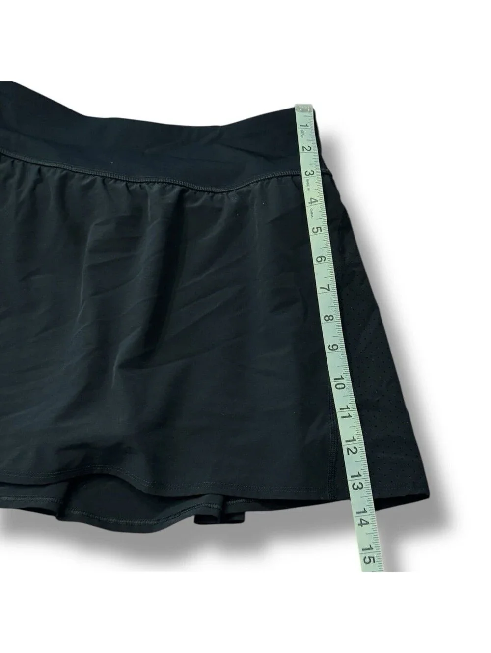 SPANX Shape Get Moving Black Skort Activewear Perforated Shorts Women’s Sz S